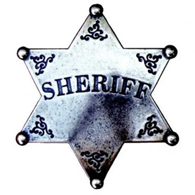Abbildung von Denix Sheriffstern grau Badge Sheriff Stern Cowboy Western