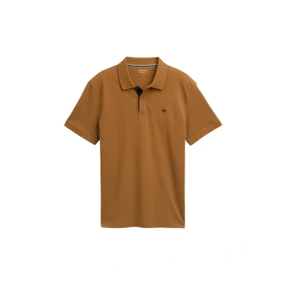 Abbildung von TOM Tailor Basic Poloshirt, Herren, Größe: XXL, Deep cognac
