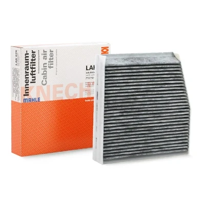 Abbildung von MAHLE ORIGINAL LAK 879 Innenraumfilter Aktivkohlefilter 255,0, 259,0, 259 254, 255 43,0, 45,0 BMW: X3, 3 Touring, Saloon, MERCEDES BENZ: CLA Estate