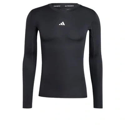 Abbildung von adidas Herren Techfit Compression Training Longsleeve Tee, Black, L