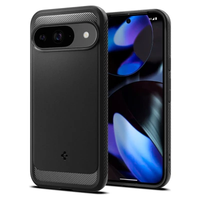 Abbildung von Spigen Rugged Armor TPU Back Cover Schwarz Google Pixel 9/9 Pro