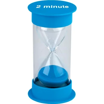 Abbildung von Teacher Created Resources Sanduhr, 2 Minuten, Medium, 20758, Blau