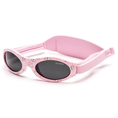 Abbildung von Kiddus Polarisierte Babysonnenbrille für Neugeborene Jungen Mädchen. Von 0 Monaten bis 2 Jahren. 100% Schutz UV400 Sonnenfilter. Silikon Nasensteg. Verstellbares weiches Band. BPA Frei. PREMIUM