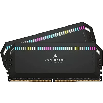 Abbildung von Corsair DOMINATOR PLATINUM RGB DDR5 RAM 64GB (2x32GB) 6600MHz CL32 Intel XMP iCUE Kompatibel Computer Speicher Schwarz (CMT64GX5M2B6600C32)