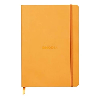 Abbildung von Rhodia 117415C Notizheft (mit weichem Umschlag, liniert, 80 Blatt, DIN A5, 14,8 x 21 cm) 1 Stück orange: 29