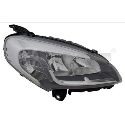 Abbildung von TYC 20 16542 15 2 Scheinwerfer links H7/H7, W21W mit Tagfahrlicht für Rechtsverkehr Elektromotor FIAT: Doblo II Box Body / Estate