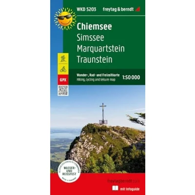 Abbildung von Chiemsee, Wander , Rad und Freizeitkarte 1:50.000, freytag &amp; berndt, WKD 5203, mit Infoguide: Simssee Marquartstein Traunstein, Infoguide, ... (freytag berndt Freizeitkarten)
