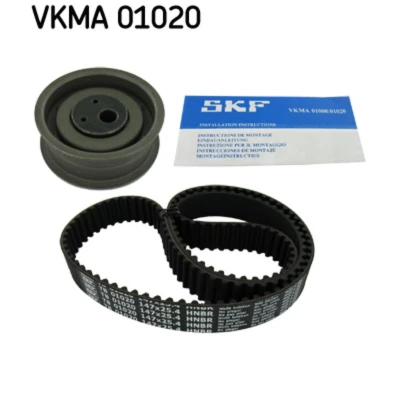 Abbildung von SKF VKMA 01020 Zahnriemensatz 147 mit abgerundetem Zahnprofil AUDI: 80 B4 Saloon, A6 C4 B3, VOLKSWAGEN: Scirocco II, GOLF 2, Jetta 2