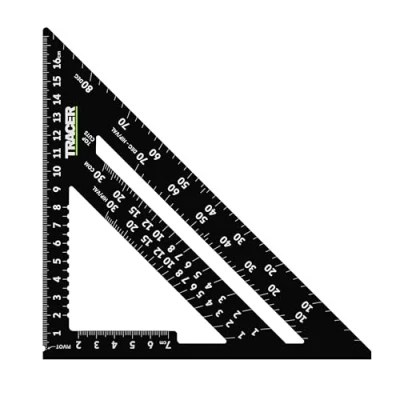Abbildung von TRACER Speed Square 175 mm Sparrenwinkel mit metrischen und Hüft Talskalen, Dach Tischlermarkierungswerkzeug