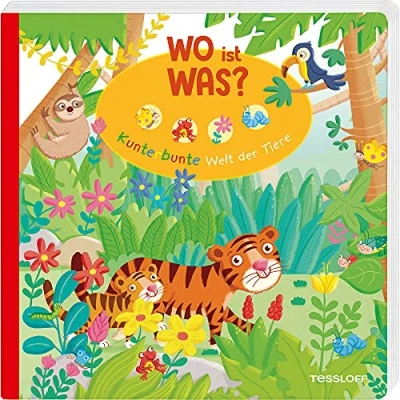 Abbildung von WO ist WAS? Kunterbunte Welt der Tiere. Pappebuch für Kinder ab 18 Monaten (Bilderbuch Monate)