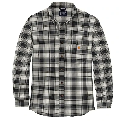Abbildung von Carhartt Herren Langarmhemd Flannel L,S Plaid Shirt, Farbe:Malt, Größe:L
