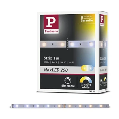 Abbildung von Paulmann 79861 LED Stripe MaxLED 250 1m Tunable White IP20 incl. 1x3,5 Watt Strip Lichtband 2700 K