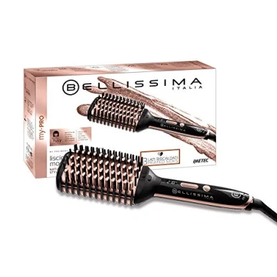 Abbildung von Bellissima My Pro Magic Straight Brush PB11 100, elektrische Glättbürste, 3 beheizte Außenseiten, Ionen Technologie, Keramikbeschichtung, Temperaturregelung von 160 C bis 210