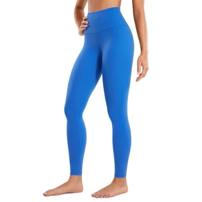 Abbildung von CRZ Yoga Butterluxe Damen High Waist Sport Leggings Blickdicht Leggins Sporthose Workout Gym Yogahose 71cm Funkelndes Blau 34