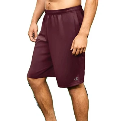 Abbildung von Champion Herren Sport Shorts, feuchtigkeitsableitend, athletische Fitness Shorts (Reg. Or Big &amp; Tall), Team Maroon C Logo, XL