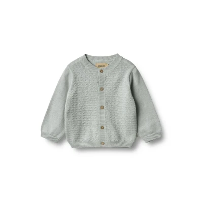 Abbildung von Wheat BJØRN Strickjacke für Kinder, Größe: 62, Soft blue