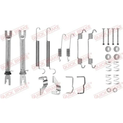 Abbildung von QUICK BRAKE 105 0766S Zubehörsatz, Bremsbacken mit Bimetall Feder OPEL: Vectra B Saloon