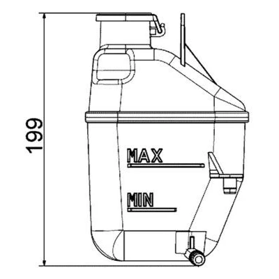 Abbildung von MAHLE ORIGINAL CRT 88 001S Ausgleichsbehälter