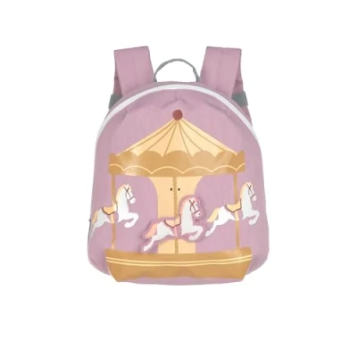 Abbildung von LÄSSIG Kleiner Kinderrucksack für Kita Kindertasche Krippenrucksack mit Brustgurt, 20 x 9.5 24 cm, 3,5 L/Tiny Backpack Carousel
