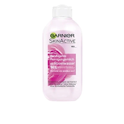 Abbildung von Garnier SkinActive Reinigungsmilch mit Rosenwasser Trockene und sensible Haut, (200 ml)
