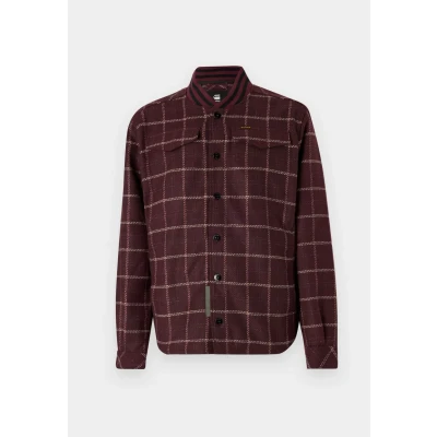 Abbildung von G STAR RAW Herren Bomber Collar Overshirt, Mehrfarben (dk fig dash check D20662 D406 G086), S