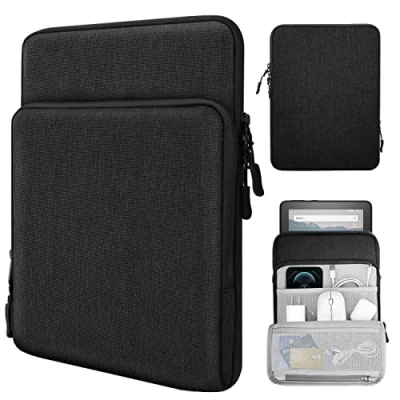 Abbildung von TiMOVO 8 9 Zoll Tablet Tasche für das Neue iPad Mini 7 (A17 Pro, 2024), 6 (8,3 Zoll, 2021), 5/4/3/2/1, Schutztasche mit Mehreren Fächern, Schwarz