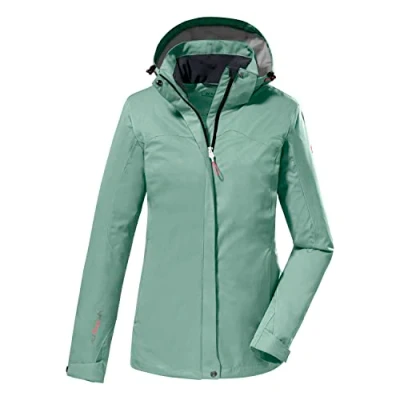 Abbildung von killtec Damen Funktionsjacke/Outdoorjacke mit abzippbarer Kapuze KOS 133 WMN JCKT, pistazie, 38, 38383 000