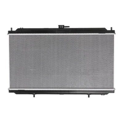 Abbildung von NRF 53695 Kühler, Motorkühlung Aluminium 695 360 29 mit Anbauteilen Kühlrippen gelötet