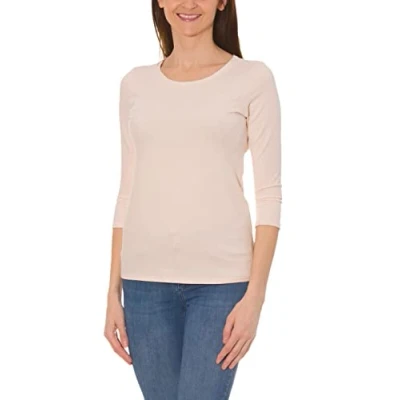 Abbildung von Alkato Damen Shirt 3/4 Arm mit Rundhals, Farbe: Elfenbein, Größe: S