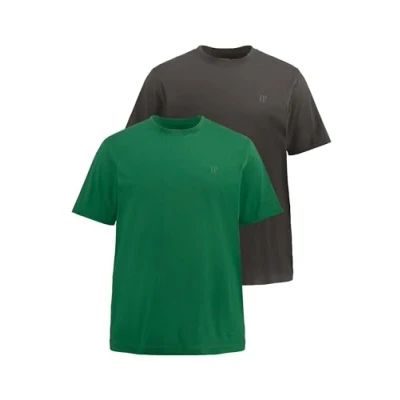Abbildung von JP1880 Doppelpack Tshirt basic, Herren, Größe: 8XL, Smaragdgrün