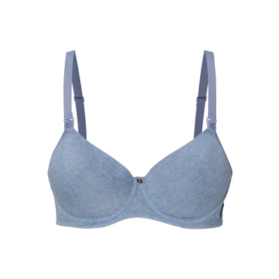 Abbildung von Noppies Comfort Nursing Bügel BH, Damen, Größe: 70B, Light blue melange