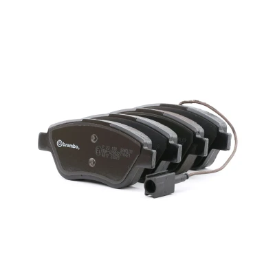 Abbildung von BREMBO P 23 108 Bremsbelagsatz inkl. Verschleißwarnkontakt mit Bremssattelschrauben Zubehör FIAT: Grande Punto Hatchback, 500 Hatchback