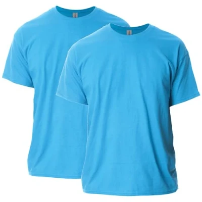 Abbildung von Gildan Unisex Erwachsene Ultra Cotton, Style G2000, Multipack T Shirt, Saphir, L (2er Pack)