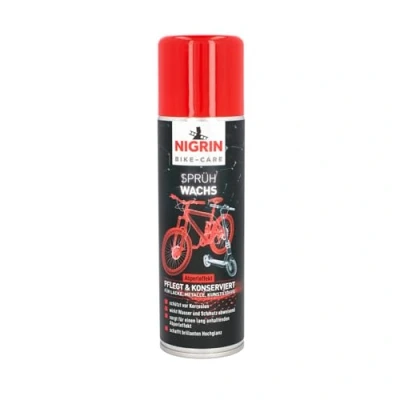 Abbildung von NIGRIN Bike Care Sprühwachs, Fahrradwachs, 300 ml Sprühdose, bringt brillanten Hochglanz, schützt Lack , Metall und Kunststoffoberflächen