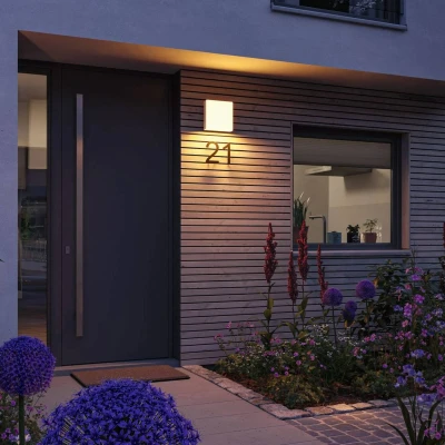 Abbildung von Paulmann LED Außen Wandleuchte »Azalena IP44 250x97mm 8,5W 700lm 230V Kunststoff, Aluminium«, 1 flammig, Smart Home Zigbee 3.0 Bewegungsmelder mit Hochfrequenz Sensor