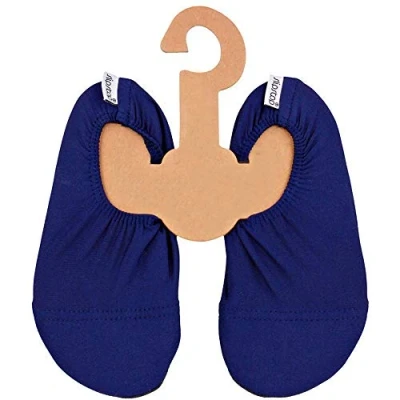 Abbildung von Slipstop Kinder Strandschuhe Anti Rutsch Sport Schuhe Schwimmschuhe Badeschuhe Urlaub Yoga Pool Unisex in Navy, Gr. 18 20