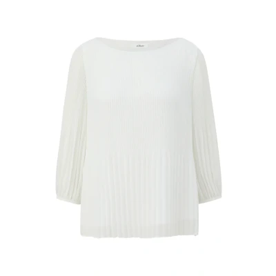Abbildung von s.Oliver Black Label MIT 3/4ARM Bluse, Damen, Größe: 34, Creme