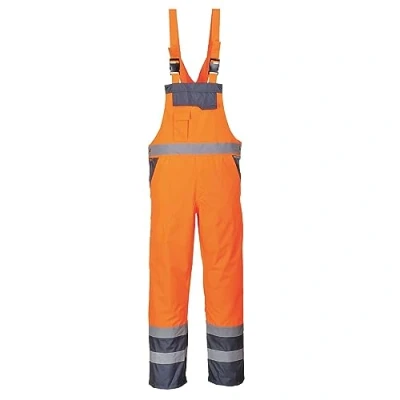 Abbildung von Portwest Kontrast Latzhose ungefüttert, Größe: XXL, Farbe: Orange/Marine, S488ONRXXL