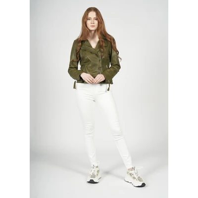 Abbildung von Freaky Nation Biker Princess SR Lederjacke, Damen, Größe: XS, Urban jungle