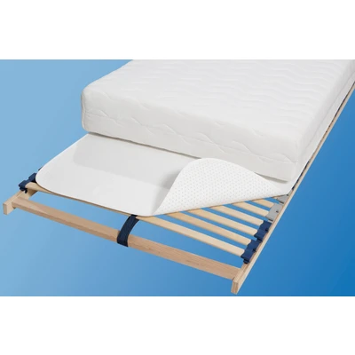 Abbildung von Setex Matratzenunterlage Classic mit Noppen 90x200cm Rutschfester Matratzenschoner zum Auflegen auf den Lattenrost Matratzen Unterlage Nadelvlies atmungsaktiv &amp; waschbar bei 30C Weiß