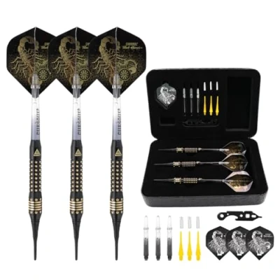 Abbildung von CUESOUL 16 Grams Deluxe Soft Tip Darts Set with Luxury Case（HX STL B2306+D604）