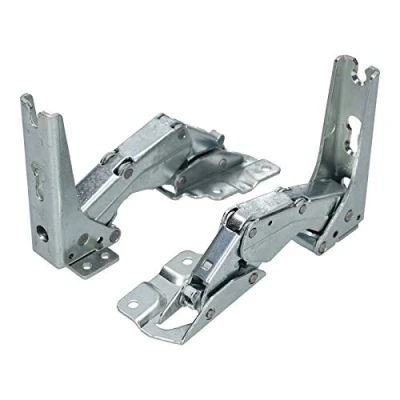 Abbildung von Türscharnier Set kompatibel mit AEG 2211202045 + 2211201047 Küppersbusch 431624 431625 für Kühlschrank Gefrierschrank