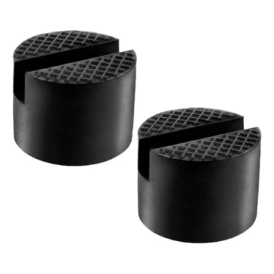 Abbildung von DEDC Wagenheber Gummiauflage KFZ Universal Gummi Stützblock Cummiblock Jack Pad Adapter für Hebebühnen 3.8 x 5 cm