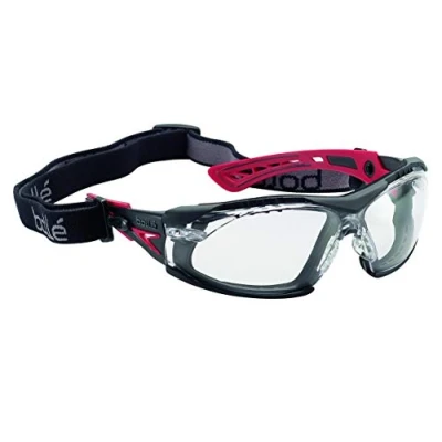 Abbildung von Bollé Safety RUSHPFSPSI, Serie RUSH+, One Size CSP Schutzbrille Schwarz / Orange