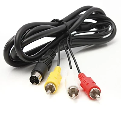 Abbildung von Link e : Audio Video AV Cinch RCA Anschlusskabel Kompatibel mit Sega MegaDrive Genesis 2 Konsole