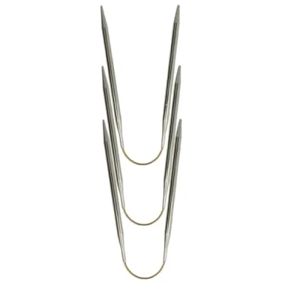 Abbildung von Addi GS16120265 Strumpfstricknadeln CraSyTrio Long, Stahl, 26 cm / 5,0mm