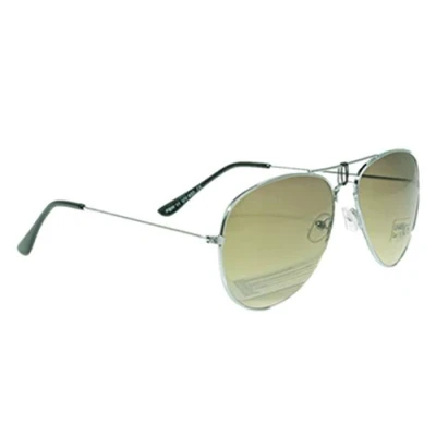 Abbildung von Unbekannt Sonnenbrille mit Federscharnier verspiegelt in verschiedenen Farbe (One size, Silberer Rahmen/Farngrün Gläser)