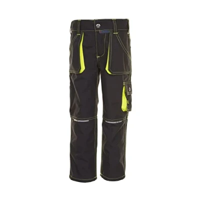 Abbildung von Planam Junior Kinder Bundhose anthrazit gelb Modell 6110 Größe 110/116