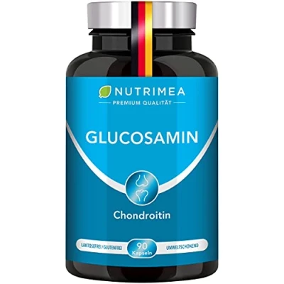 Abbildung von Glucosamin &amp; Chondroitin Hochdosiert + MSM MANGAN Einmalige Gelenk Komplex FORTE PLUS 4in1 Kombi Gelenkkapseln für gesunde Gelenke, Knochen, Knorpel, Bindegewebe Kapseln Gegen Gelenkschmerzen