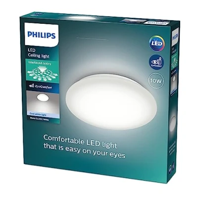 Abbildung von Philips Moire Deckenleuchte, 10W, rund, kaltweiß, weiß